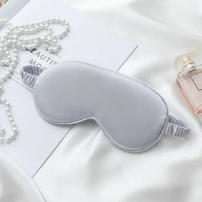 Satin-Schlafmaske Silber