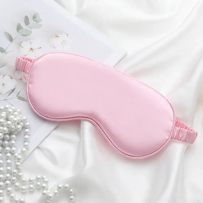Satin-Schlafmaske Rosa
