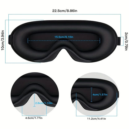 3D-Schlafmaske + Ohrstöpsel