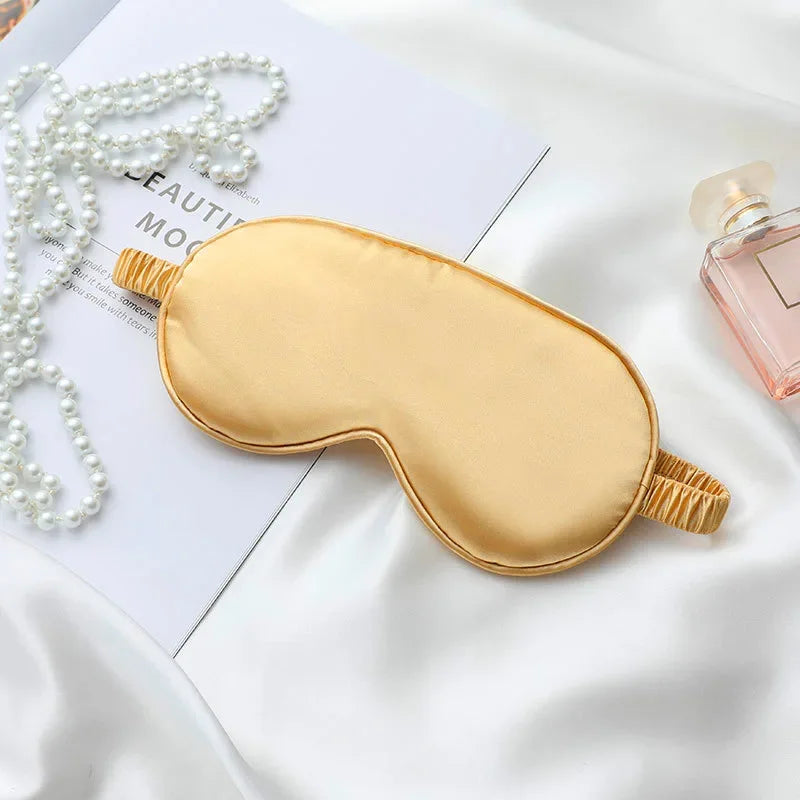 Satin-Schlafmaske Gold