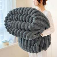Wolke Plüschdecke Dunkelgrau